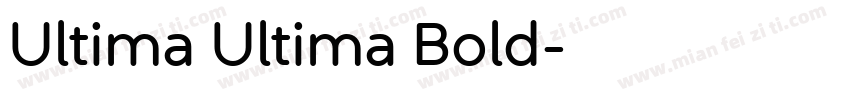 Ultima Ultima Bold字体转换